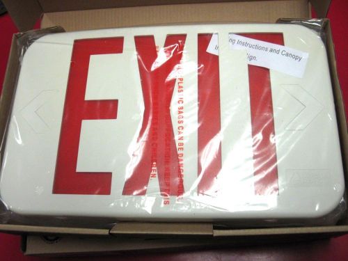 Lithonia lighting led exit sign red&amp;white exr led m6 nib free shipping for sale