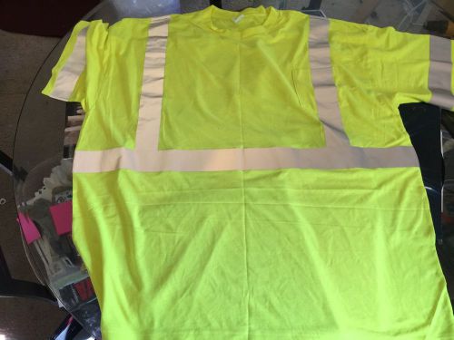 ML Kishigo high visibility t shirt w/reflective tape mens sz 3XL Lime