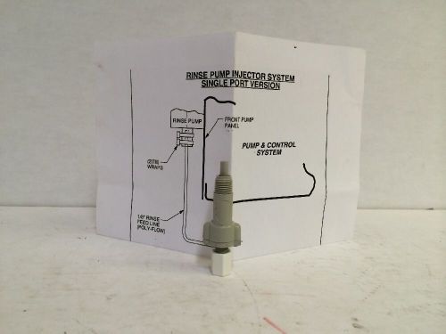 rinse pump injector system injector fitting