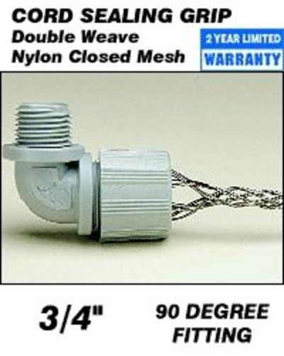 Leviton l7604 non-metallic mesh, 90 degrees, cable diameter .187 - .250-inches for sale