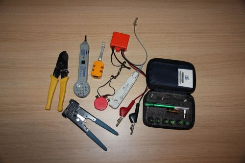 Gale pocket toner, tyco crimper, aines, tempo inductive amplifier, fluke banjo for sale