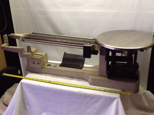 USED GOOD OHAUS HEAVY DUTY SOLUTION BALANCE BEAM SCALE 45LBS(20KG) CAPACITY