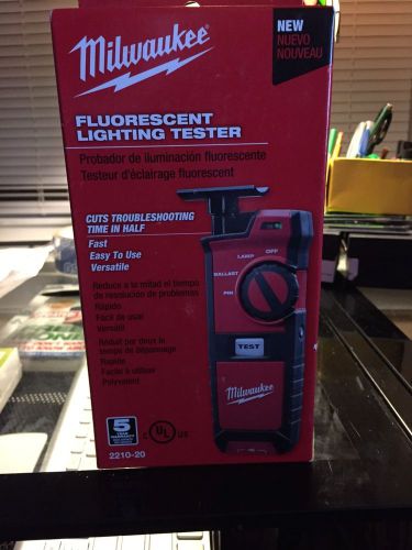 Brand new milwaukee 2210-20 fluorescent lighting tester new for sale