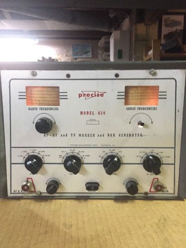 Vintage Precise Model 630 RF/AF And Tv Marker And Bar Generator