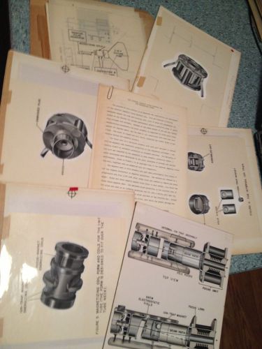 VINTAGE ARTWORK &amp; CONCEPT DESIGN BOARDS IMF GUN TUBE ION TRAP MAGNETIZING COIL