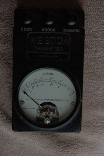 Vintage Weston Ohmmeter model 689 weston electrical instrument corp