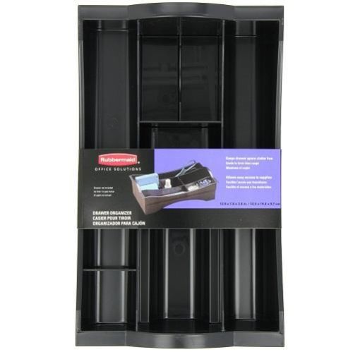 NEW Rubbermaid Hanging Drawer Organizer (11916ROS) Multi-compartment Black