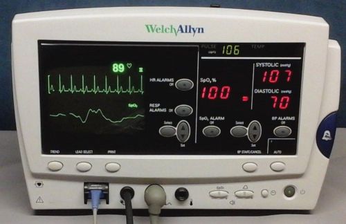 WELCH ALLYN 62000 Series Atlas, ECG Vital Signs Monitor_SPO2_NIBP_6200_Warranty