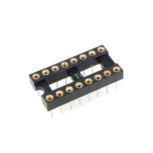 30pcs 16-Pin DIP IC Sockets Adaptor Round Type Socket PCB 2.54mm Pitch 21x10x3mm