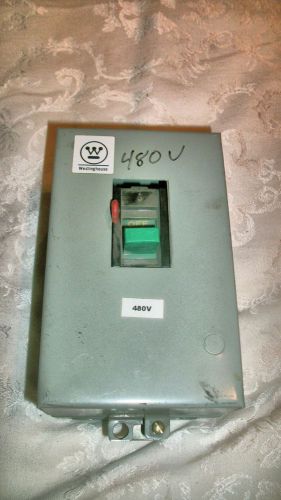 Westinghouse Manual Motor Starter B 100 SOC 480v 3 phase 2 pol