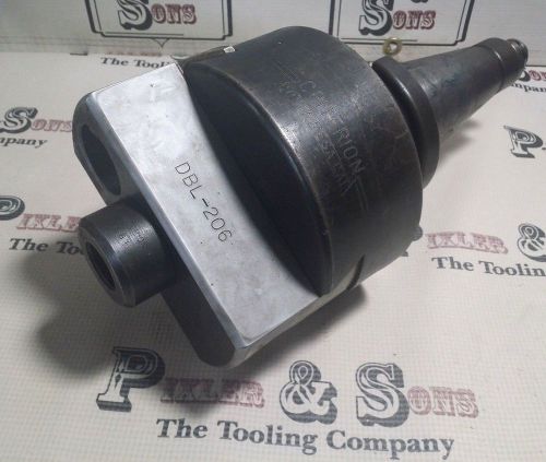 Criterion dbl 206 6&#034; boring head w/ 1-1/2&#034; &amp; 1&#034; capacity &amp; nmtb50 shank for sale