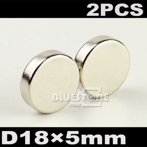 Lots 2pcs Neodymium Strong Magnet N35 Round 18mm X 5mm Cylinder Rare Earth Bulk