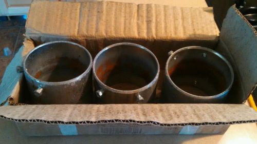 EMT Set Screw Steel Couplings 3 inch Conduit Connectors Lot of 3