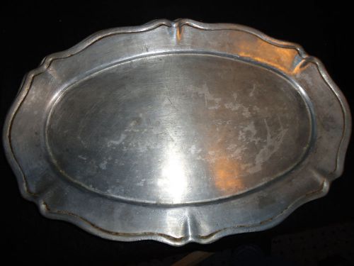 4 Restaurant VERY Large Serving Trays Pewtarex