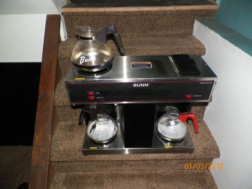 Bunn vps series pour-over coffee brewer 3 warmers for sale