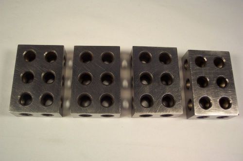 PARALLEL BLOCKS (4) 1&#034;X2&#034;X3&#034; MACHINIST TOOLMAKER SURFACE GRINDER HARDENED GROUND