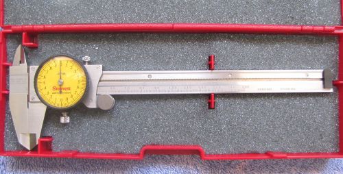 STARRETT Yellow Dial Caliper 120AM-150MM with case