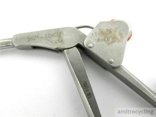 Linvatec Conmed Shutt 18.1009 SS Suture Punch Slotted Modified Jaws 4mm &#034;Nice&#034; $