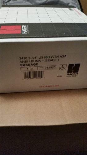 Hager 3410 2-3/4&#039;&#039; US26D WTN ASA ANSI/BHMA - Grade 1 Passage