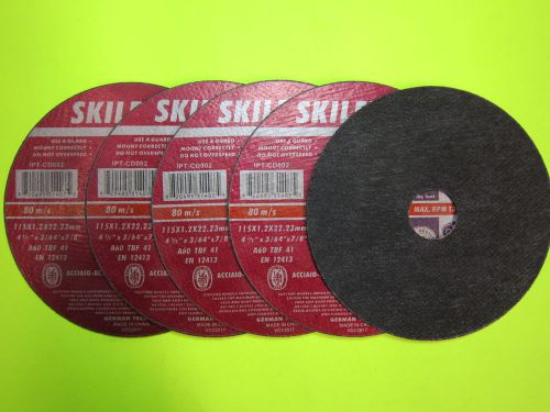 5PC. 4 1/2&#034; X 3/64&#034; X 7/8&#034; CUT OFF WHEEL SKILFUL