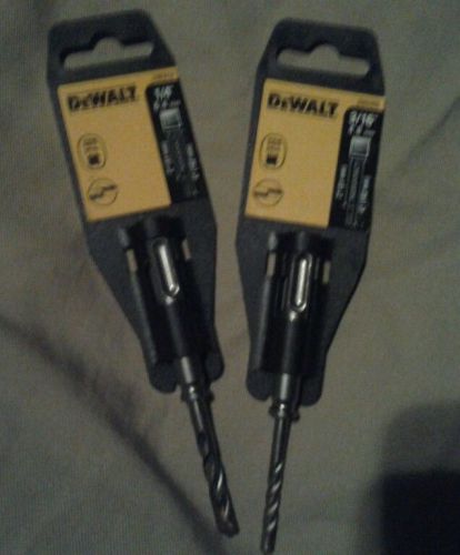 Dewalt hammer drill bits . Set of 2 . One 3/16&#034;  &amp;  one 1/4&#034; ..