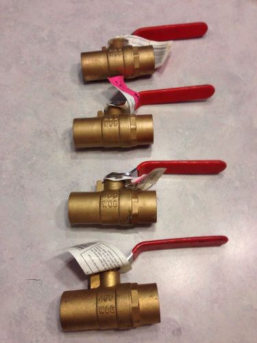 NEW LDR 1&#034; SWEAT BALL VALVE 020 2272 Lot Of 4 Ea