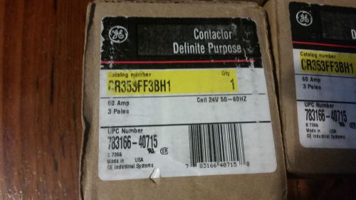 GE Contactor Definite Purpose CR353FFBA1 -  Lot of 2