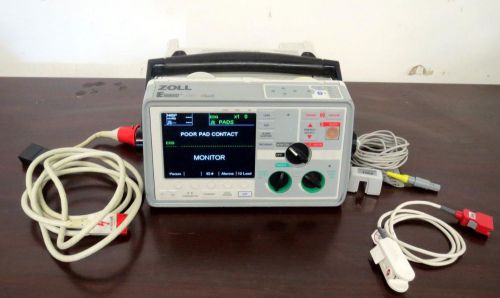 ZOLL E Series 12 Lead ECG NIBP SPO2 CO2 Capnostat 5 Masimo Pacing Therapy