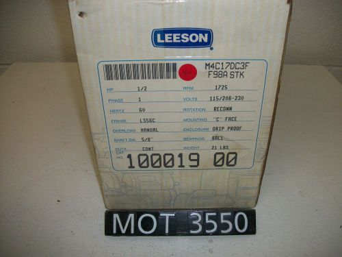 NEW Leeson .5 HP 100019.00 LS56C Frame Single Phase Motor (MOT3550)