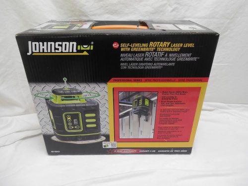 Johnson 40-6543 Self-Leveling Rotary Laser Level with GreenBrite Technology