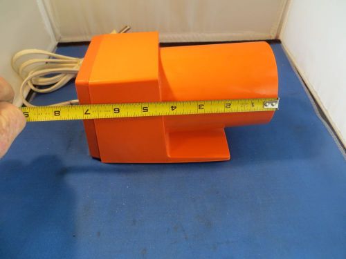 Vintage Orange Panasonic Electric Pencil Sharpener KP-22A Mid Century Modern 60s