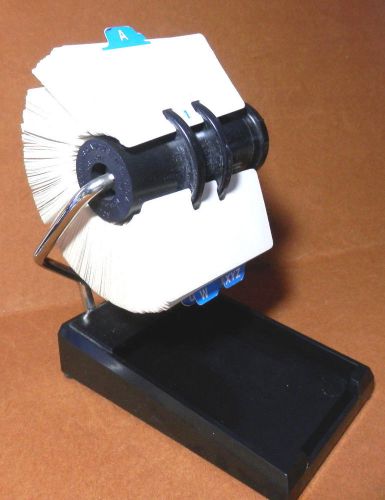 Rolodex Rotary R-501X Black includes Alphabet Dividers &amp; 500+ Cards AG17/24