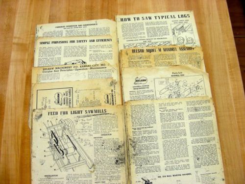 Belsaw sawmill manual diagrams  Model M Mandrel