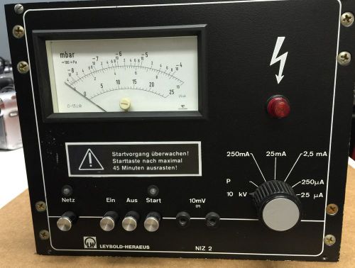 LH Leybold Heraeus NIZ 2 - German - Specialized Power Supply