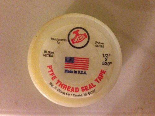 WEBB PTFE Thread Seal Tape 1/2&#034;x 520&#034; Lot Of 21 New