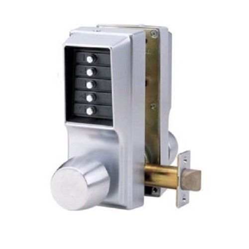 Kaba ee1011/ee1011-26d simplex double-sided pushbutton lock brushed chrome for sale