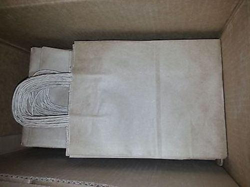 220 8 x 4 12 x 10 14&#034; cub kraft paper shopping bags - s-7098 for sale