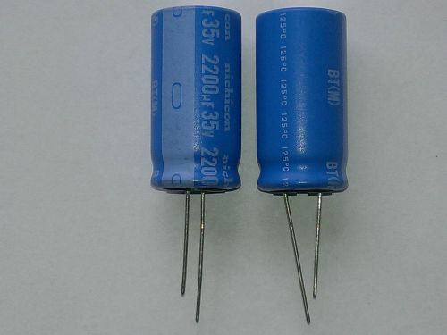 [10 pcs]. Nichicon series BT 2200uF 35V 125&#039;C  Long Live 10000h  UBT1V222MHD