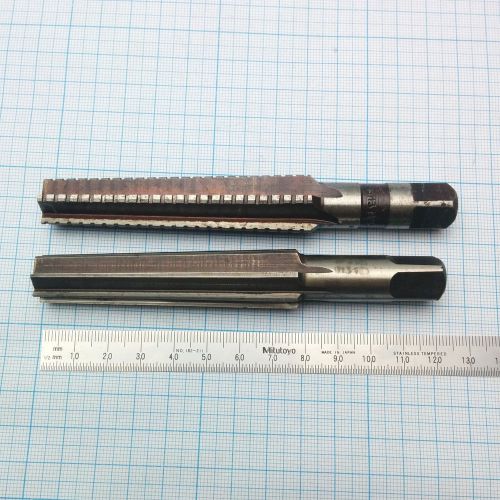 Two MT2 (Morse Taper 2) Reamer Set / Reibahle Satz MK2 HSS (Morsekegel 2)