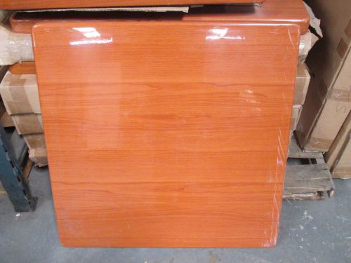 *NEW* 36x36 RESTAURANT TABLETOPS - CHERRY WOOD SUPER SHINE FINISH!  BOX OF 2!