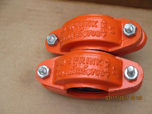 Sprink Fire Sprinkler Grooved fittings 2-1/2&#034;X2&#034; Red. Cplngs.