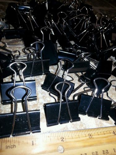 75 count. 1&#034;binder clips.