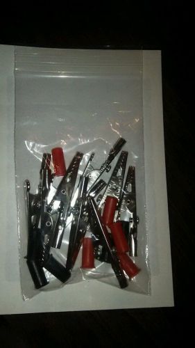 Electronic clips Red (5pcs) &amp; Black (5pcs) 2in Alligator clips (10pcs kit)