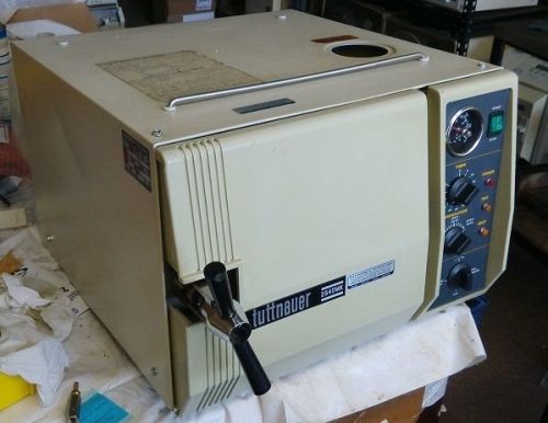 Tuttnauer 2540MK Manual Autoclave Sterilizers 4 small office, lab, 230V Warranty