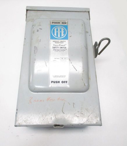 ITE FR351 VACU-BREAK CLAMPMATIC 30A 600V-AC 3P FUSIBLE DISCONNECT SWITCH D497167-
							
							show original title