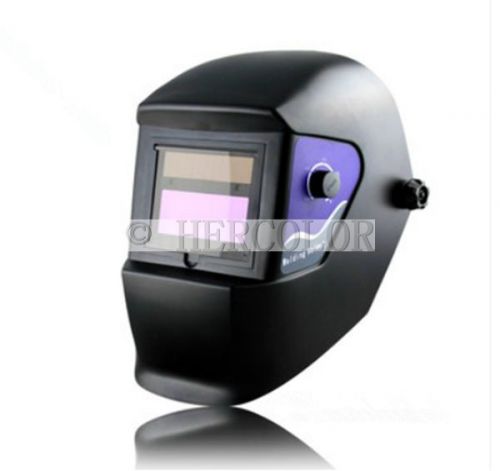 Large View Black Solar Auto Darkening Welding Helmet Mask