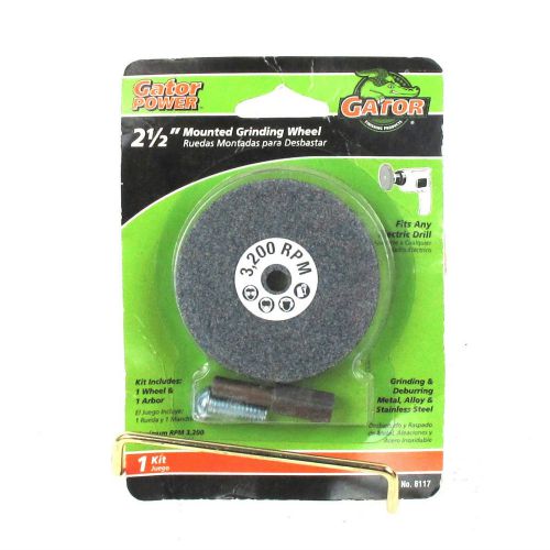 GATOR POWER 2-1/2&#034; MOUNTED GRINDING WHEEL-6117