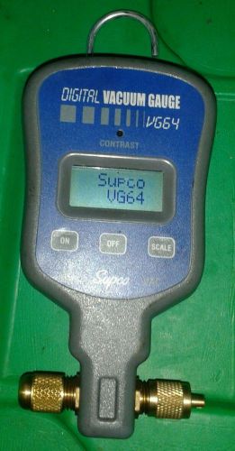 Supco VG64 Hand-Held Digital Vacuum Gauge Very Good Cond.