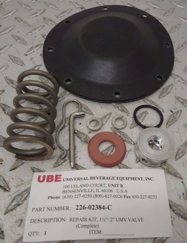 New-no box, ube 226-02384-c valve repair kit 1-1/2&#034;/2&#034; umv for sale