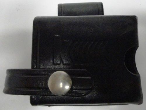 THE DOT PULL WIRELESS TRANSMITTER LEATHER DUTY HOLSTER/CASE FOR AZDEN WM-PRO-P